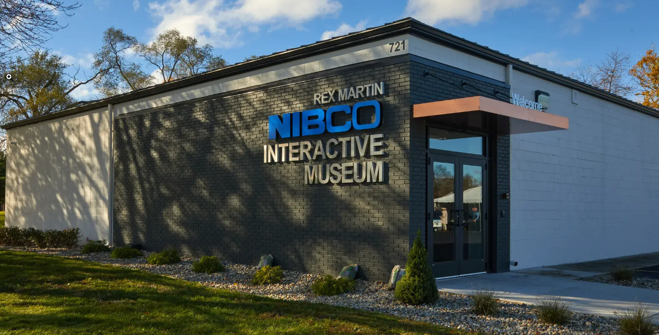 A photograph of the exterior of the Rex Martin NIBCO Interactive Museum